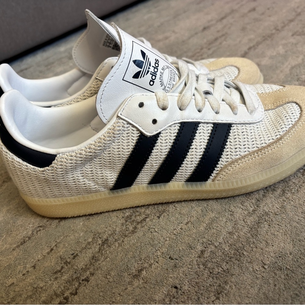 Adidas Sambas Crochet White and Navy